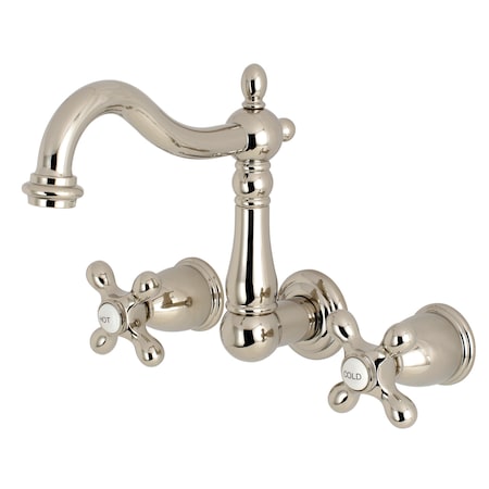 Heritage KS1256AX 8-Inch Center Wall Mount Bathroom Faucet KS1256AX